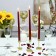 12 Inch Burgundy Taper Candles (144pcs/Case) Bulk