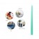 12 Inch Aqua Taper Candles (1 Dozen)