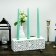 12 Inch Aqua Taper Candles (144pcs/Case) Bulk
