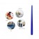 12 Inch Blue Taper Candles (1 Dozen)