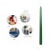 12 Inch Hunter Green Taper Candles (144pcs/Case) Bulk