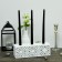 12 Inch Black Taper Candles (1 Dozen)