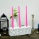 12 Inch Hot Pink Taper Candles (144pcs/Case) Bulk