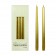 12 Inch Metallic Bronze Gold Taper Candles (1 Dozen)