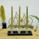 12 Inch Metallic Bronze Gold Taper Candles (1 Dozen)