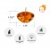 1.75 Inch Clear Orange Gel Floating Candles (144pcs/Case) Bulk