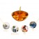 1.75 Inch Clear Orange Gel Floating Candles (144pcs/Case) Bulk