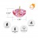 1.75 Inch Clear Light Rose Gel Floating Candles (12pc/Box)