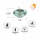 1.75 Inch Clear Aqua Gel  Floating Candles (12pc/Box)