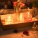 1.75 Inch Clear Aqua Gel  Floating Candles (12pc/Box)