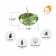 1.75 Inch Clear Sage Green Gel Floating Candles (12pc/Box)