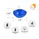 1.75 Inch Clear Blue Gel Floating Candles (144pcs/Case) Bulk