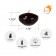 1.75 Inch Clear Brown Gel Floating Candles (144pcs/Case) Bulk