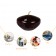 1.75 Inch Clear Brown Gel Floating Candles (12pc/Box)