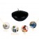 1.75 Inch Clear Black Gel Floating Candles (12pc/Box)