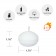 1 3/4 Inch White Floating Candles (144pcs/Case) Bulk