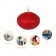 1 3/4 Inch Red Floating Candles (24pc/Box)