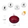 1 3/4 Inch Burgundy Floating Candles (24pc/Box)