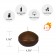 1 3/4 Inch Brown Floating Candles (144pcs/Case) Bulk