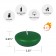 2 1/4 Inch Hunter Green Floating Candles (288pcs/Case) Bulk