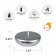 2 1/4 Inch Metallic Silver Floating Candles (96pcs/Case) Bulk