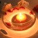 3 Inch Orange Floating Candles (12pc/Box)