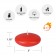 3 Inch Ruby Red Floating Candles (12pc/Box)