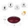 3 Inch Burgundy Floating Candles (72pcs/Case) Bulk