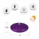 3 Inch Purple Floating Candles (72pcs/Case) Bulk