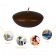 3 Inch Brown Floating Candles (72pcs/Case) Bulk