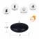 3 Inch Black Floating Candles (144pcs/Case) Bulk