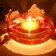 4 Inch Orange Floating Candles (3pc/Box)