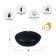 4 Inch Black Floating Candles (3pc/Box)