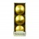 4 Inch Metallic Bronze Gold Floating Candles (3pc/Box)
