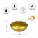 4 Inch Metallic Bronze Gold Floating Candles (24pcs/Case) Bulk