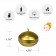 1 3/4 Inch Metallic Bronze Gold Floating Candles (288pcs/Case) Bulk