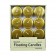 2 1/4 Inch Metallic Bronze  Gold Floating Candles (24pc/Box)