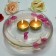 2 1/4 Inch Metallic Bronze  Gold Floating Candles (24pc/Box)