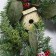 24 inch Christmas Wreath with Birdhouses and Red Berries