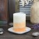 3 x 4 Inch Lyr Ginger Peach Scented Pillar Candle