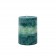 3 x 4 Inch Tritone Blue/Teal Scented Pillar Candle