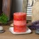 3 x 4 Inch Tritone Red Scented Pillar Candle