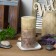 3 x 6 Inch Tritone Brown Scented Pillar Candle