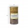 3 x 6 Inch Tritone Brown Scented Pillar Candle