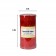 3 x 6 Inch Tritone Red Scented Pillar Candle(12pcs/Case)