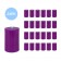 2 x 3 Inch Purple Pillar Candle (24pcs/Case) Bulk