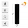 2 x 9 Inch Black Pillar Candle