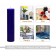 2 x 9 Inch Blue Pillar Candle