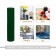 2 x 9 Inch Hunter Green Pillar Candle