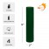 2 x 9 Inch Hunter Green Pillar Candle